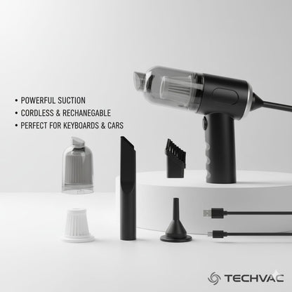 Portable Mini Vacuum Cleaner – Rechargeable & Powerful Suction for Home, Car & Office